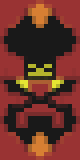 Big Brainy Fire Skeleton
