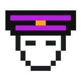 purple guy hat