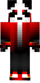 red black panda