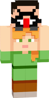 skin bigode sendo segurada