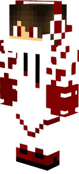 skin de minecraft 2.0 roja y blanca