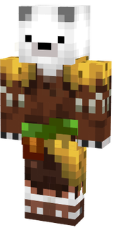 oso ropa de aldeano de jungla