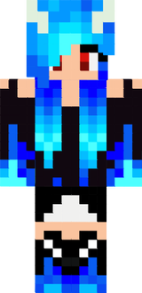 blue demon girl