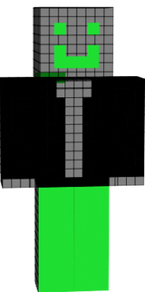 this is a happy minecraft charecter