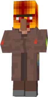 Aldeano en llamas xD