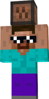 steve holding noteblock