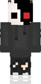 white and black mask