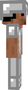steve in iron armour