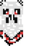 riped white black red creeper cape