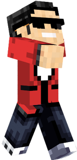 Minecraft Style - Red Suit