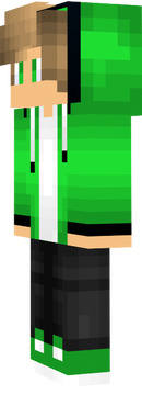 blond hoodie green
