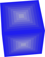 glazed blue terracotta