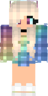 rainbow wolf girl 