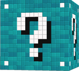 cyan wool lucky block