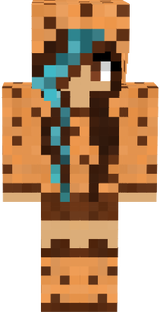 cookie with a part of hair blue