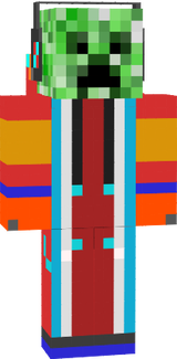 Coolmangamer red creeper hoodie skin