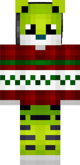 Green tiger with swag