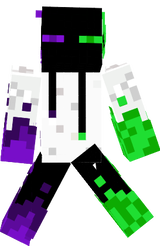 Green and purple skin