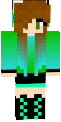 Preview of texture: Lime and Cyan ombre girl mk. 4