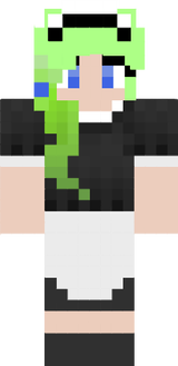 Green haired maid