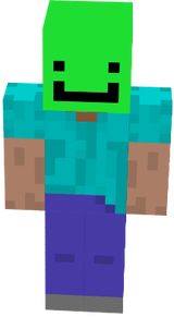 steve in a green msk