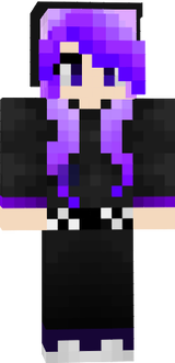 purple hair emo girl