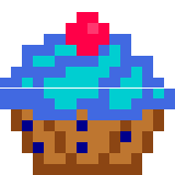 blue berry cupcake