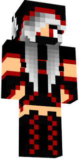 red and black wolf girl