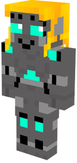 Custom Female Robot Character (Base) 6.0 - With Purple Tool and half closed eyes- With arm patterns scaled to fit with the Alex Skin