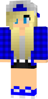 Blue Plad Girl