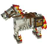 fire skeleton horse