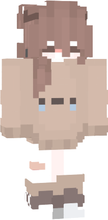 Preview of texture: minecraft skin soft girl bear