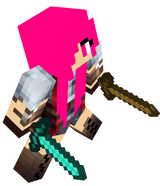 hot pink haired assain girl