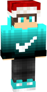 minha skin com gorro de natal