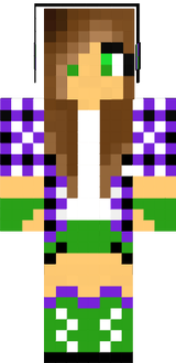Purple and Green girl
