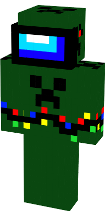 Preview of texture: крипер амонг ас новогодний 