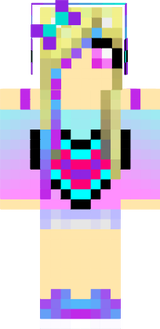 rainbow colorful super cute heart girl