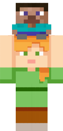 Preview of texture:  Alex and kid Steve