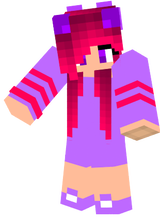 pink flower panda girl