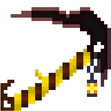 Preview of texture: Netherite Pickaxe w/ lantern