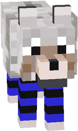 Wolf wearing thigh high socks (tamed version)