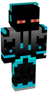 Old skin with red eyes
