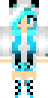 panda azul ciano
