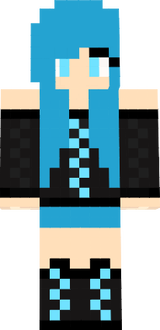 fille bleu
