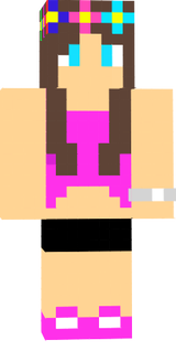 Pink flower chick!!