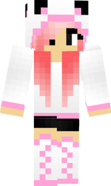 cute pink panda girl