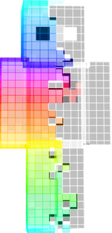 skin gratuit arc en  ciel