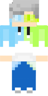 Blue-Lime Sky Hoodie JamesGamezYT With Glasses