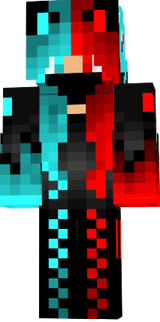  chica gamer azul y rojo