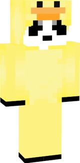 panda in duck suit